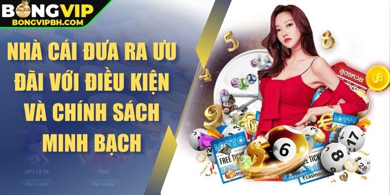 Nhà cái đưa ra ưu đãi với điều kiện và chính sách minh bạch
